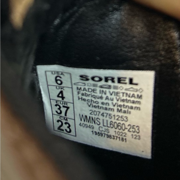 NEW SOREL Woman's Brex Waterproof Chelsea Boot TAN / BLACK Size 6 - Picture 13 of 14